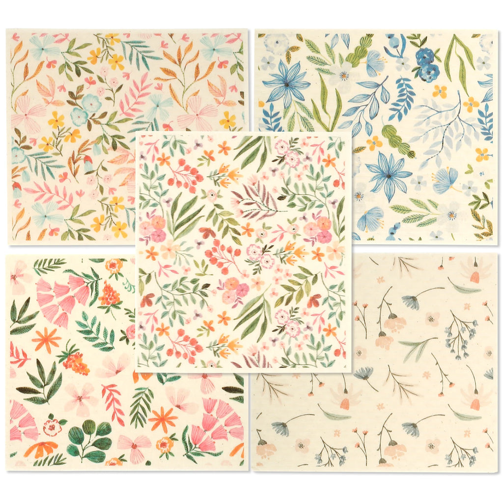 Printed Swedish Dishcloths (5-Pack, Cellulose-Cotton)