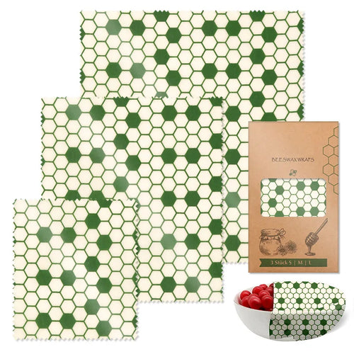 Beeswax Food Wraps, Set of 3 (S/M/L)