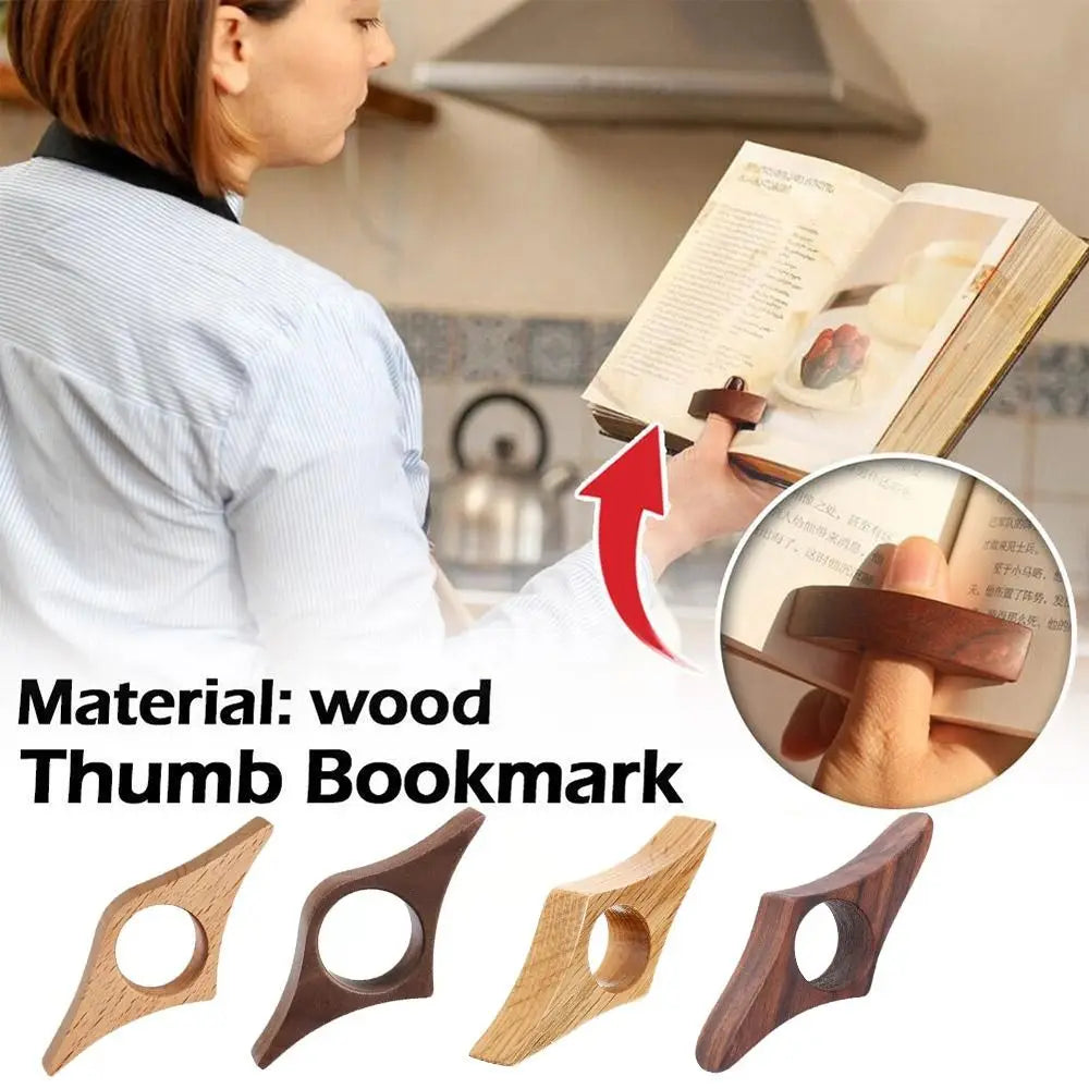 Wooden Thumb Page Holder